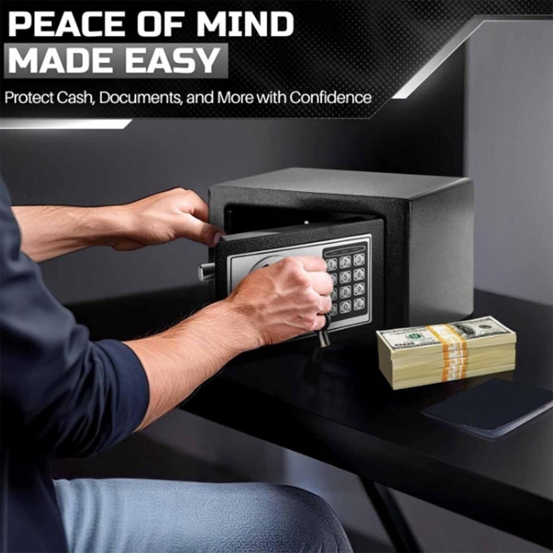 Home Security Installation - Digital Electronic Safe Box with Keypad