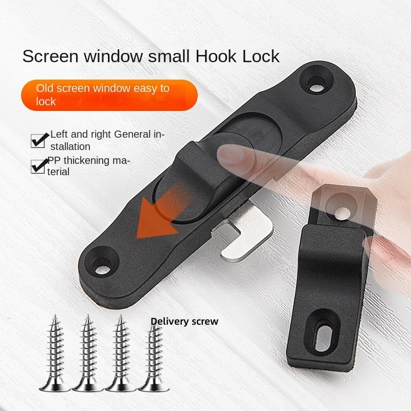 Home Security Doors - Spring Plastic Push-Pull Folding Door Window