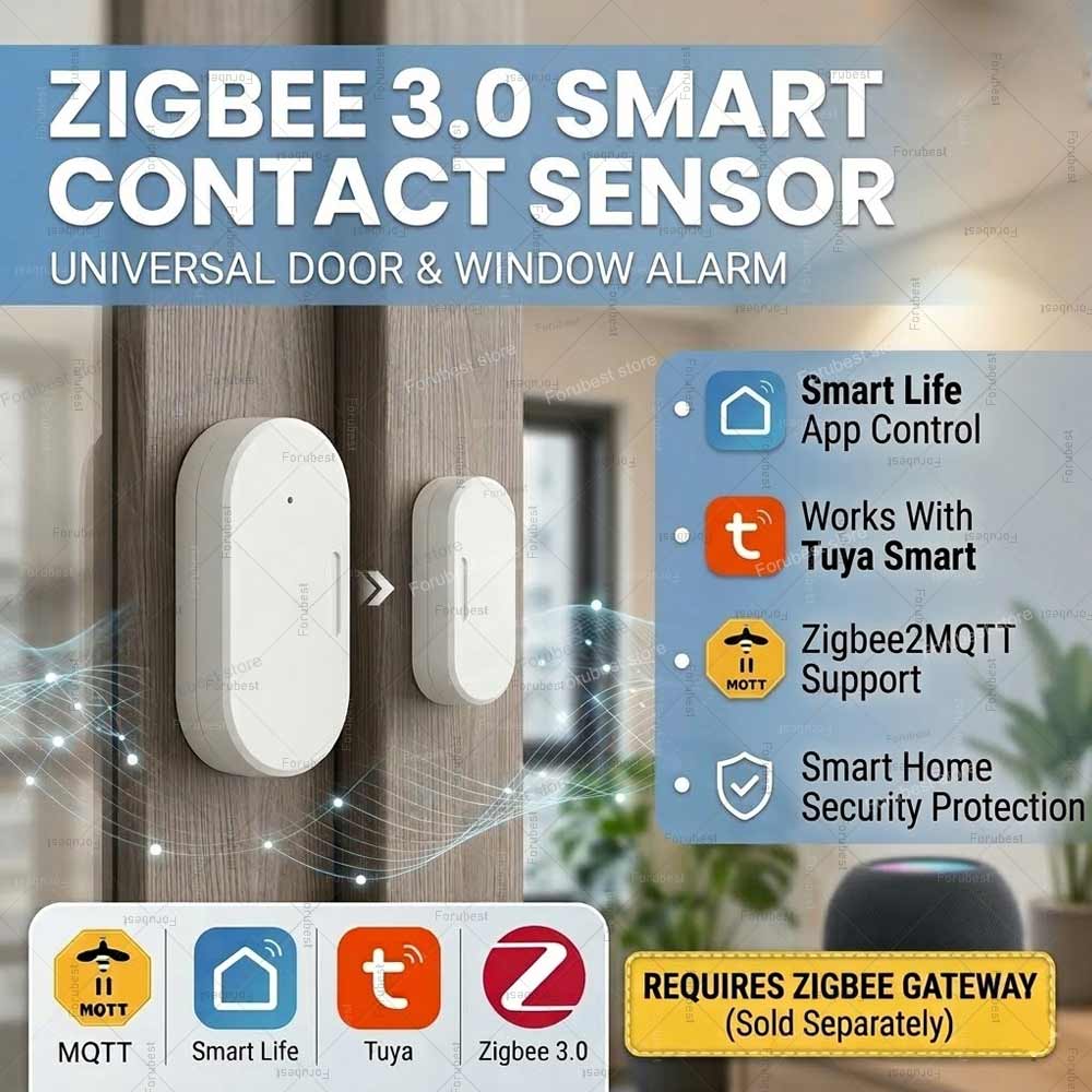 Tuya Zigbee Door Window Sensor - Home Security Technology recensie en prijs