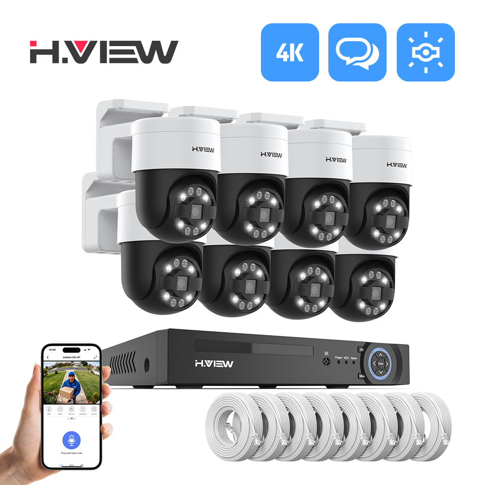H.view 8Ch 4K 5MP 8MP Cctv Sec - Home Security And Camera Systems recensie en prijs