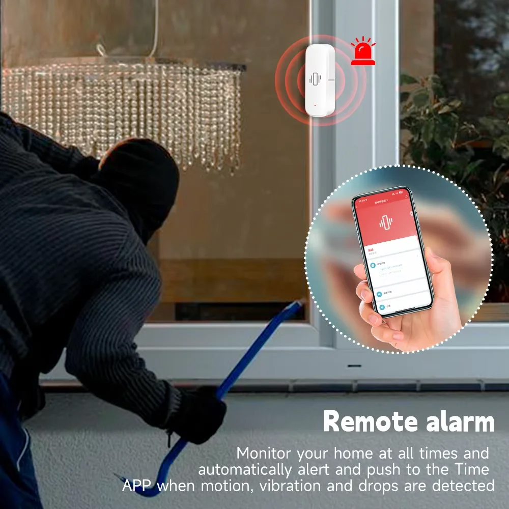 Smart ZigBee Vibration Sensor  - Home Security Technology recensie en prijs