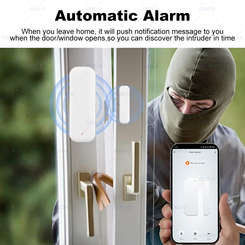 Zigbee 3.0 Door Window Sensor  - Home Security Technology recensie en prijs