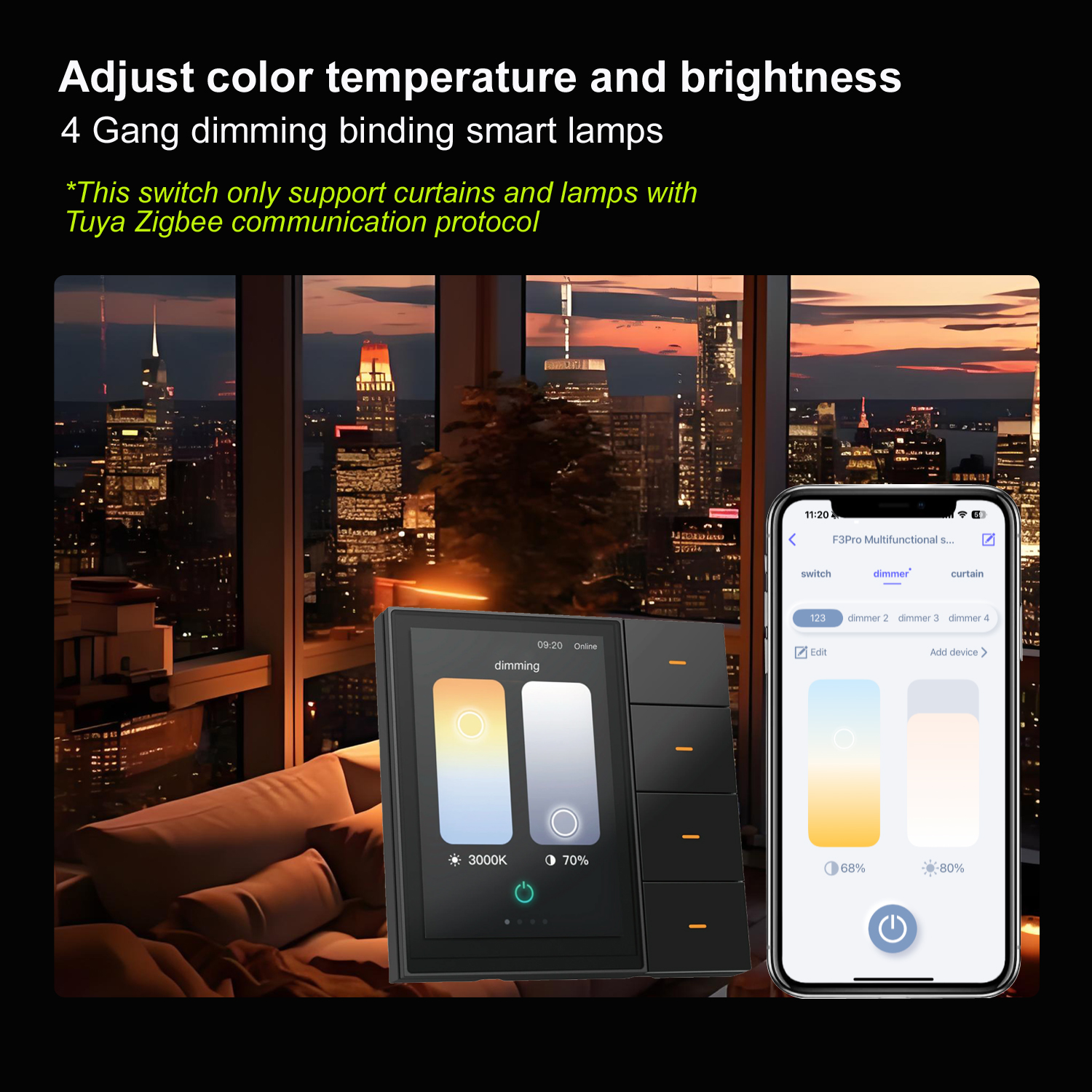 F3-pro Tuya Smart Panel ZigBee - Home Security Technology recensie en prijs