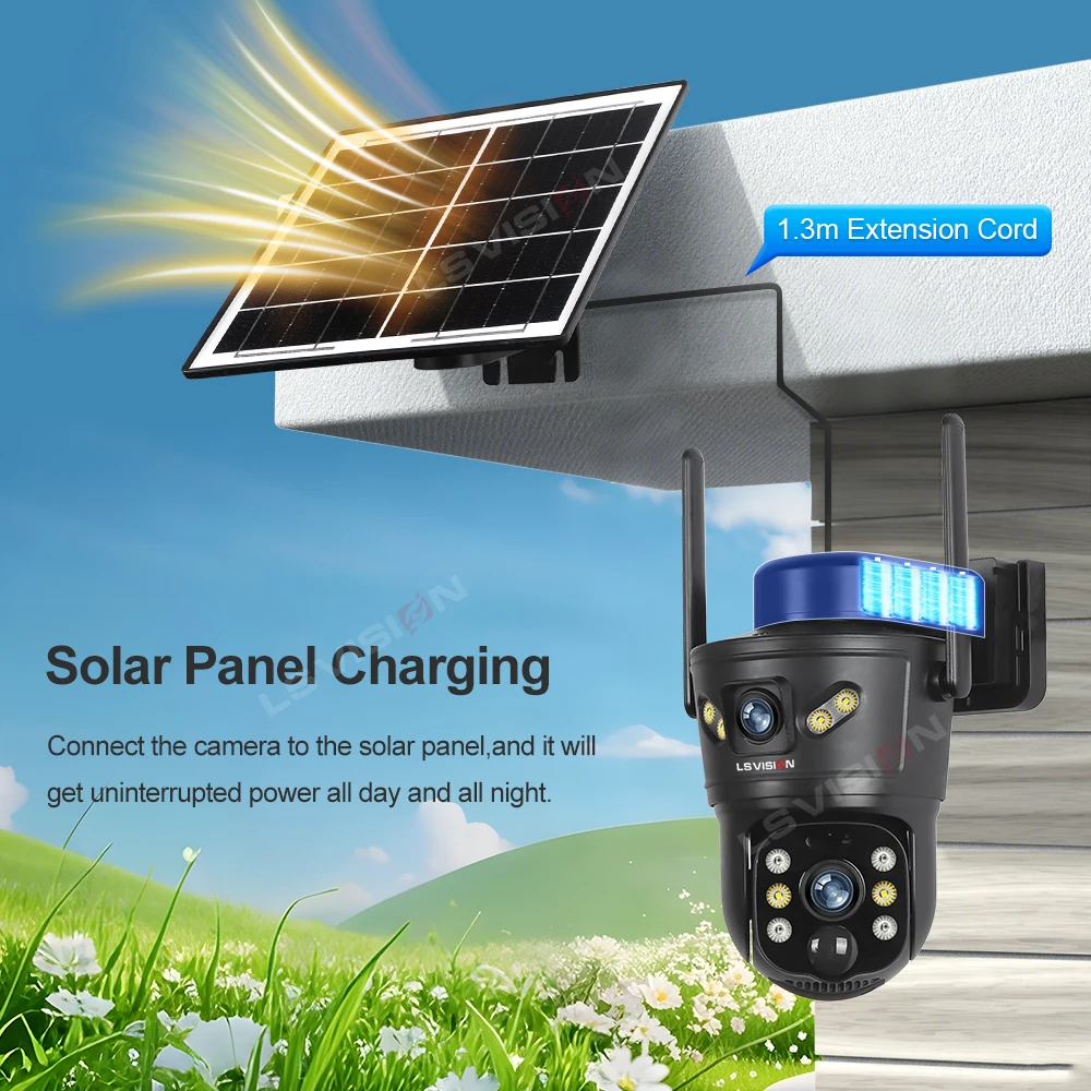 LS VISION 8MP 4G Solar Camera  - Home Security Wifi Camera recensie en prijs