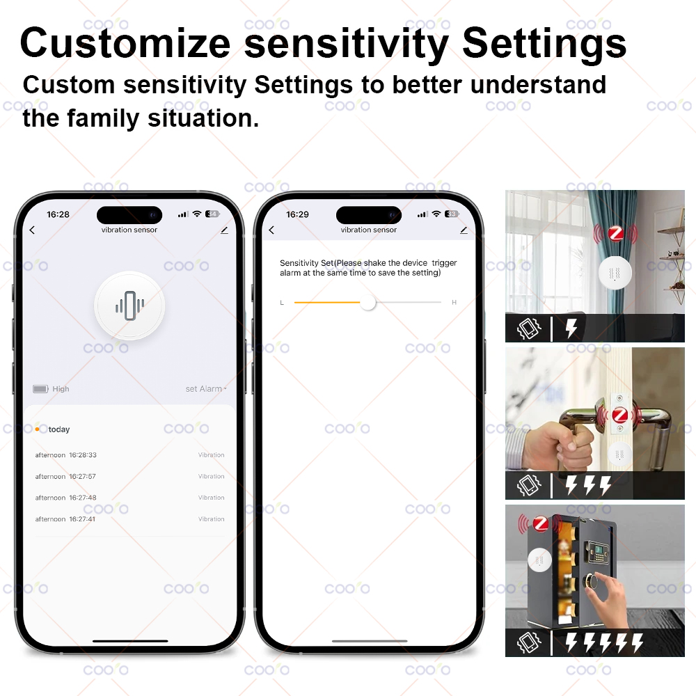 ZigBee Tuya Smart Vibration Se - Home Security Doors recensie en prijs
