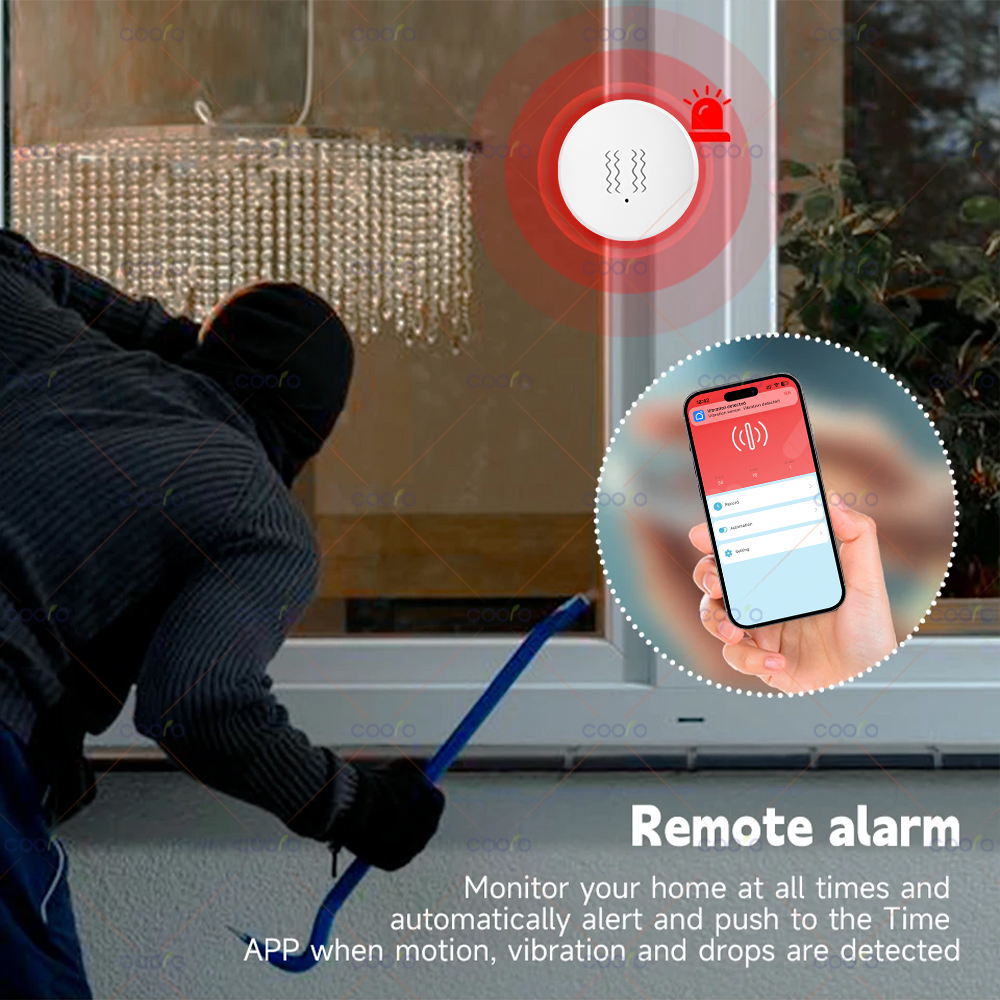 ZigBee Tuya Smart Vibration Se - Home Security Doors recensie en prijs