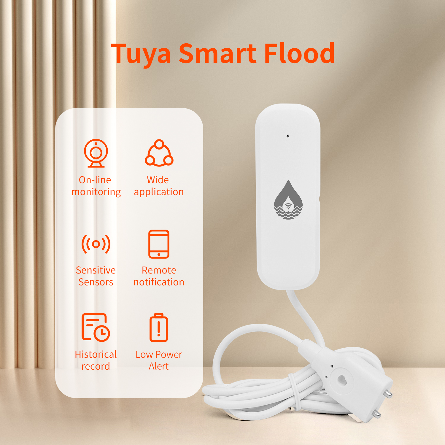 YFK Tuya WiFi Water Leakage Se - Home Security Technology recensie en prijs
