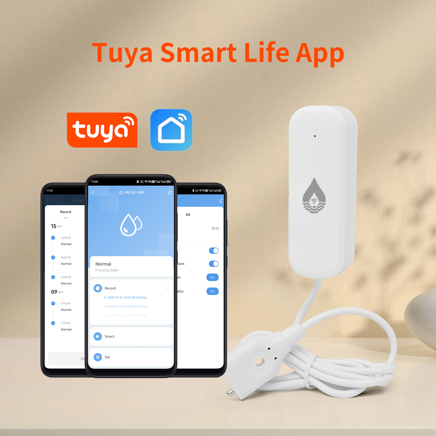 YFK Tuya WiFi Water Leakage Se - Home Security Technology recensie en prijs