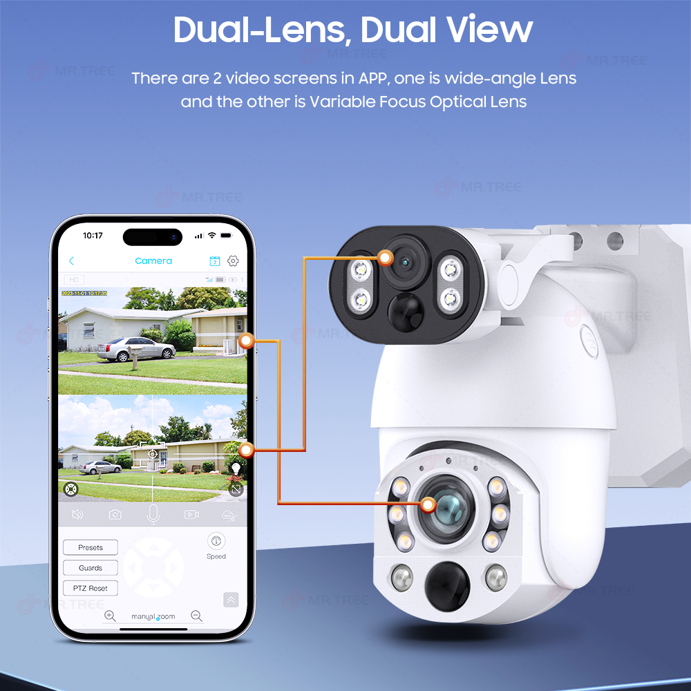 4K 50X Optical Zoom Dual Lens  - Home Security Wifi Camera recensie en prijs