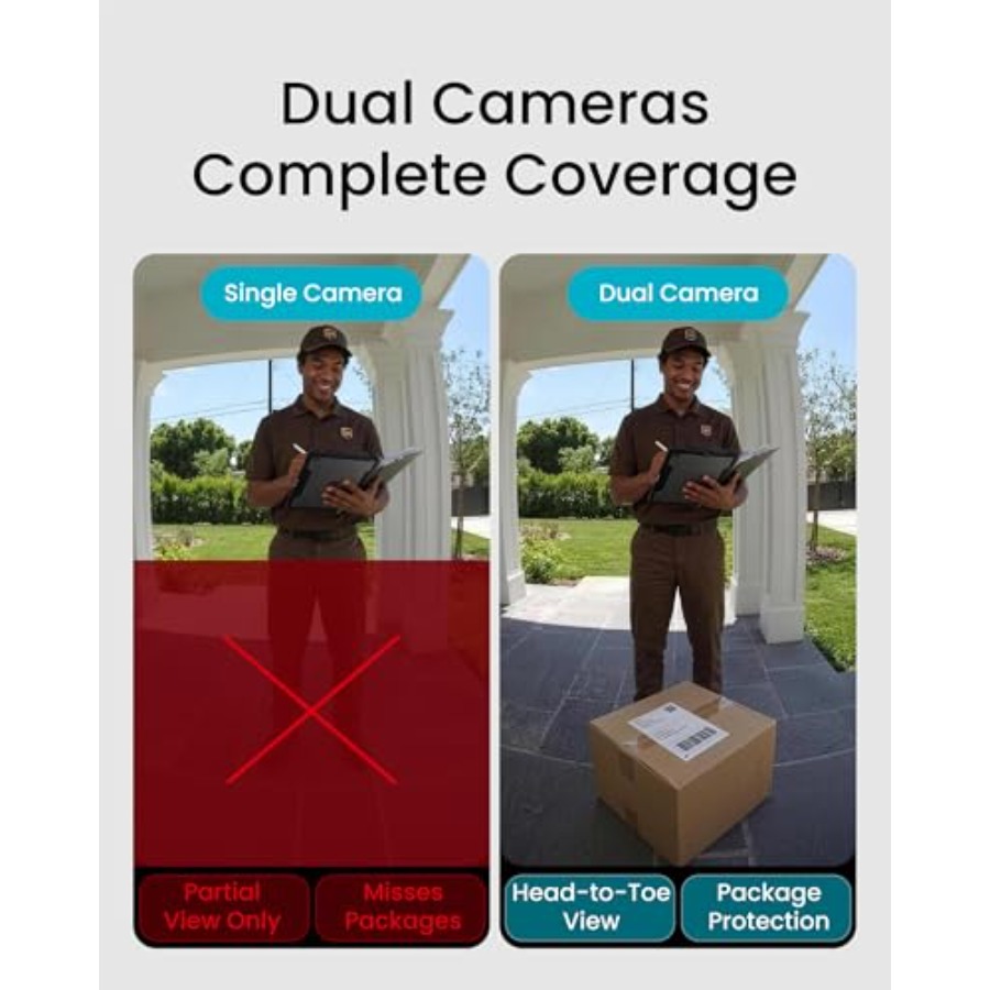 Wireless doorbell camera for h - Home Security Cameras No Subscription recensie en prijs